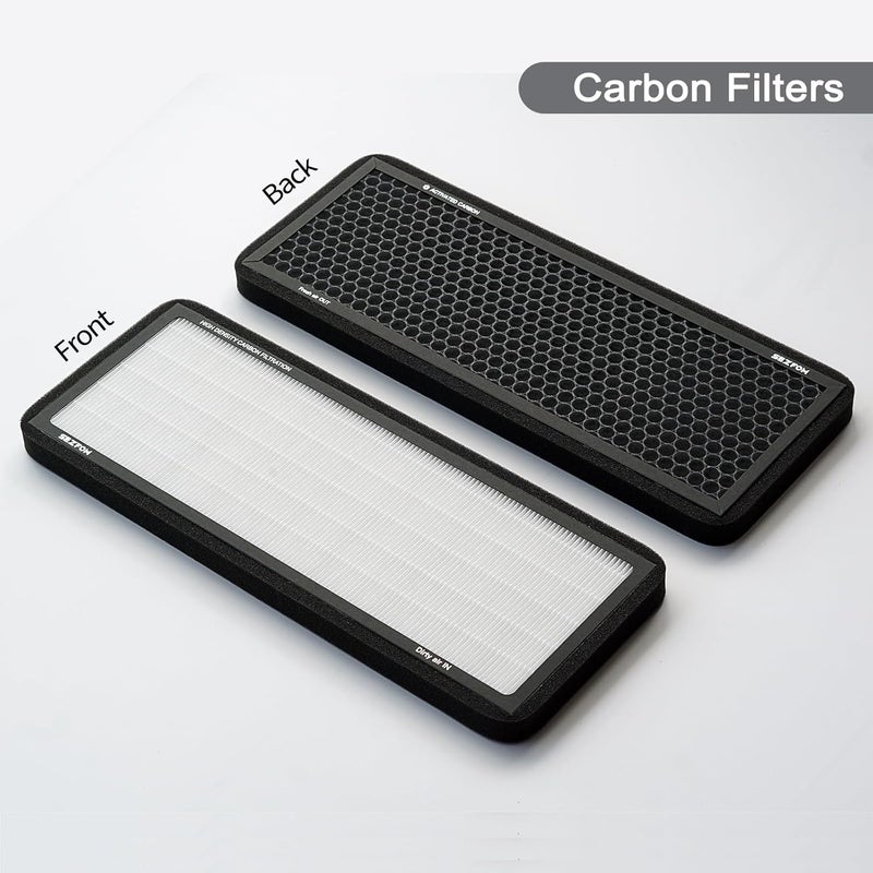 Sezfom Front Trunk Hepa Filters Kit for Tesla Model Y(2022-2025) with Activated Carbon,4-pack Dual Layer Air Filter Replacement Includes 2 HEPA Filter 2 Carbon Filter - Image 5